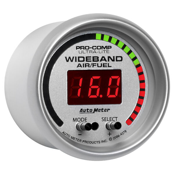 AUTOMETER Pro Air/Fuel Ratio AFR Gauge 2 1/16", 10:1-20:1, Digital W/ Peak & Wrn, Ultra-Lite - Image 3