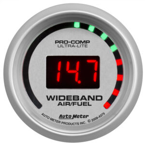 AUTOMETER Wideband Air/Fuel Ratio AFR Gauge Street, 2 1/16", 10:1-17:1, Digital, Ultra-Lite