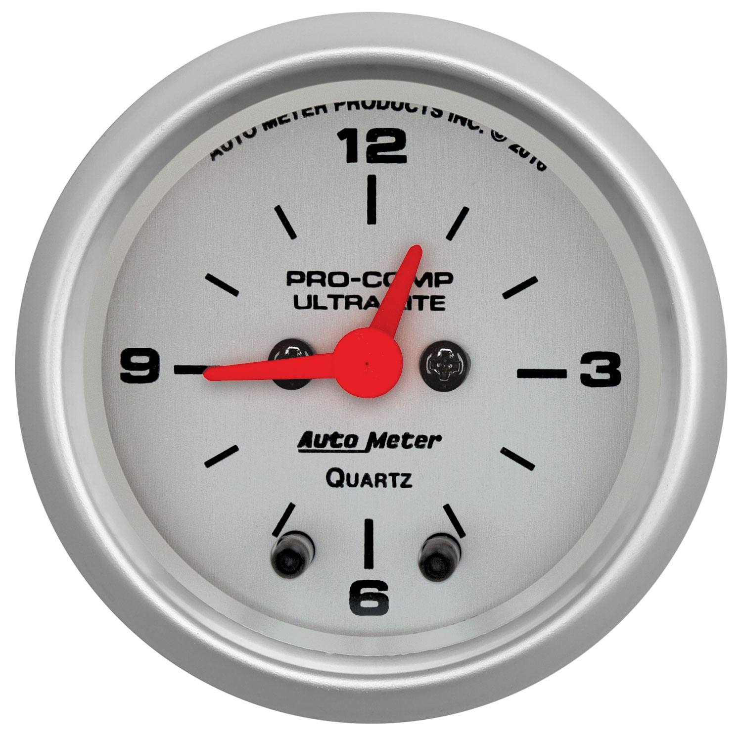 AUTOMETER Clock Gauge 2 1/16", 12hr, Analogue, Ultra-Lite