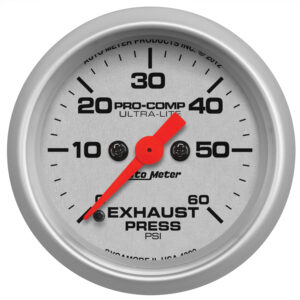 AUTOMETER Exhaust Pressure Gauge 2 1/16", 60PSI, Digital Stepper Motor, Ultra-Lite