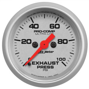 AUTOMETER Exhaust Pressure Gauge 2 1/16", 100PSI, Digital Stepper Motor, Ultra-Lite