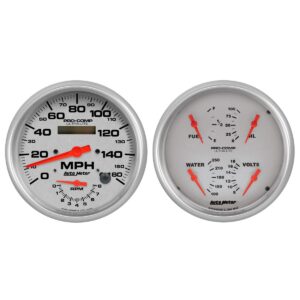AUTOMETER Gauge Kit, 2 Pc., Quad & Tach/Speedo, 5", Ultra-Lite