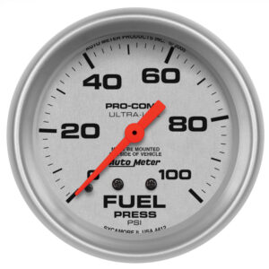 AUTOMETER Fuel Pressure Gauge 2 5/8", 100PSI, Mechanical, Ultra-Lite