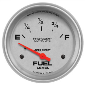 AUTOMETER Fuel Level Gauge 2 5/8", 240° To 33°F, Elec, Ultra-Lite