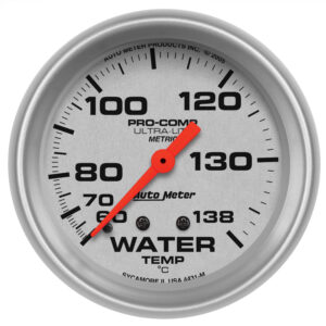 AUTOMETER Water Temperature Gauge 2 5/8", 60-140°c, Mechanical, Ultra-Lite
