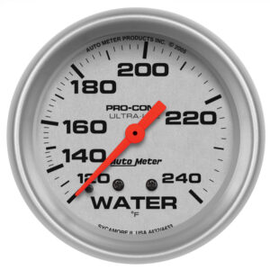AUTOMETER Water Temperature Gauge 2 5/8", 120-240°f, Mechanical, Ultra-Lite