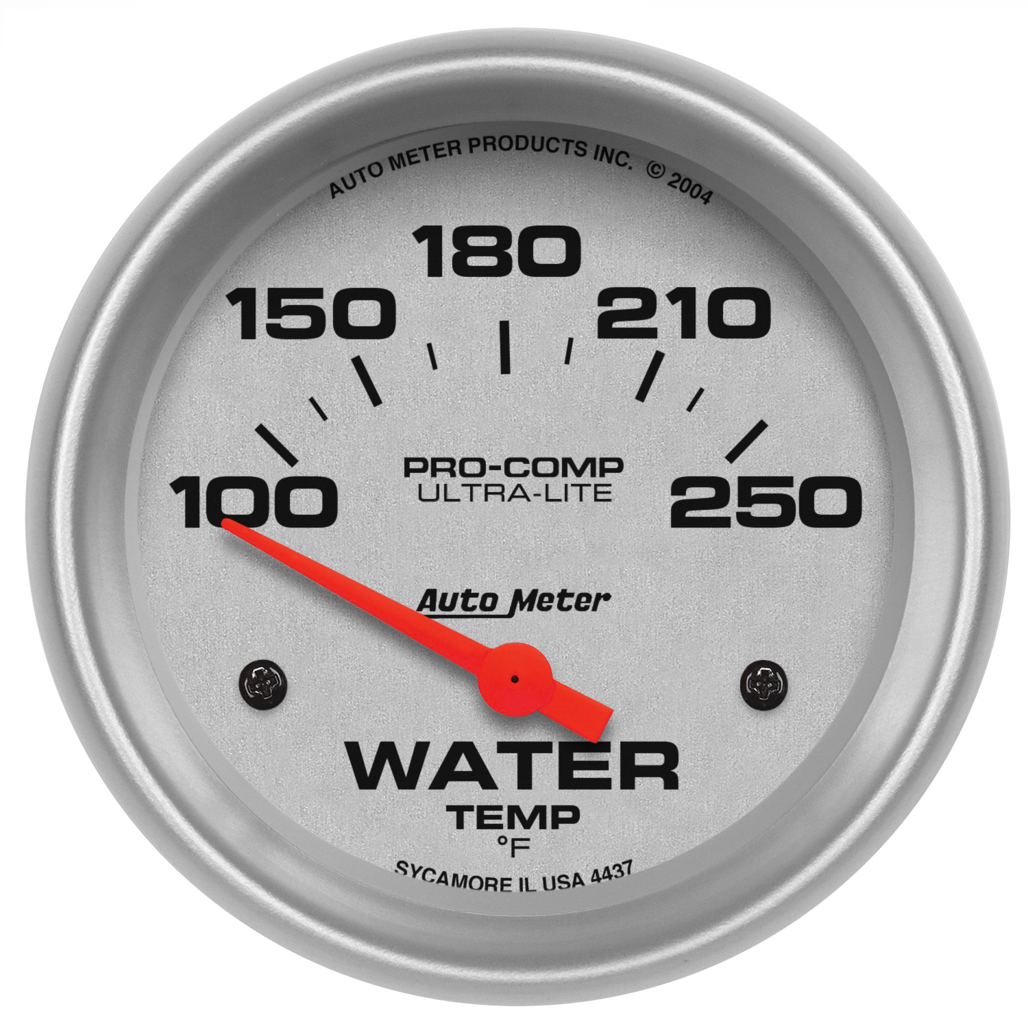 AUTOMETER Water Temperature Gauge 2 5/8", 100-250°f, Electric, Ultra-Lite