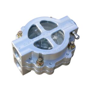 CLEAR VIEW Oil Filters 445-115 - 4" Dry-Sump #16 Port 115 Micron
