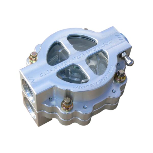 CLEAR VIEW Oil Filters 445-115 - 4" Dry-Sump #16 Port 115 Micron