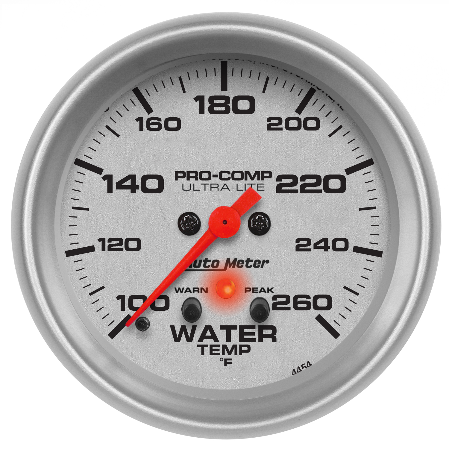 AUTOMETER Water Temperature Gauge 2 5/8", 260°f, Digital Stepper Motor W/ Pk & Wrn, Ultra-Lite