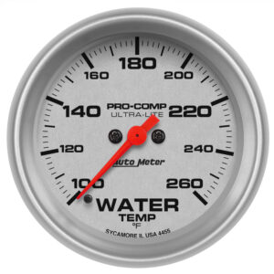 AUTOMETER Water Temperature Gauge 2 5/8", 260°f, Digital Stepper Motor, Ultra-Lite