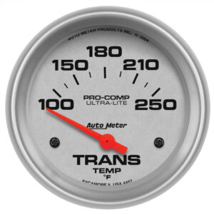 AUTOMETER Transmission Temperature Gauge 2 5/8", 100-250°f, Electric, Ultra-Lite