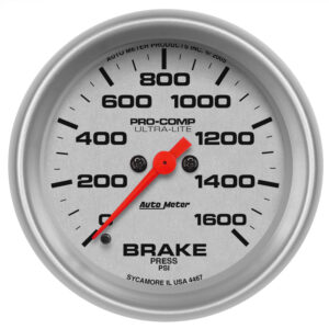 AUTOMETER Brake Pressure Gauge 2 5/8", 1600PSI, Digital Stepper Motor, Ultra-Lite