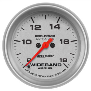 AUTOMETER Wideband Air/Fuel Ratio AFR Gauge Analogue, 2 5/8", 8:1-18:1, Stepper Motor, Ul