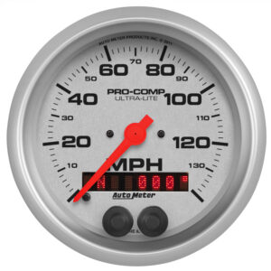 AUTOMETER Speedometer Gauge 3 3/8", 140MPH, GPS, Ultra-Lite