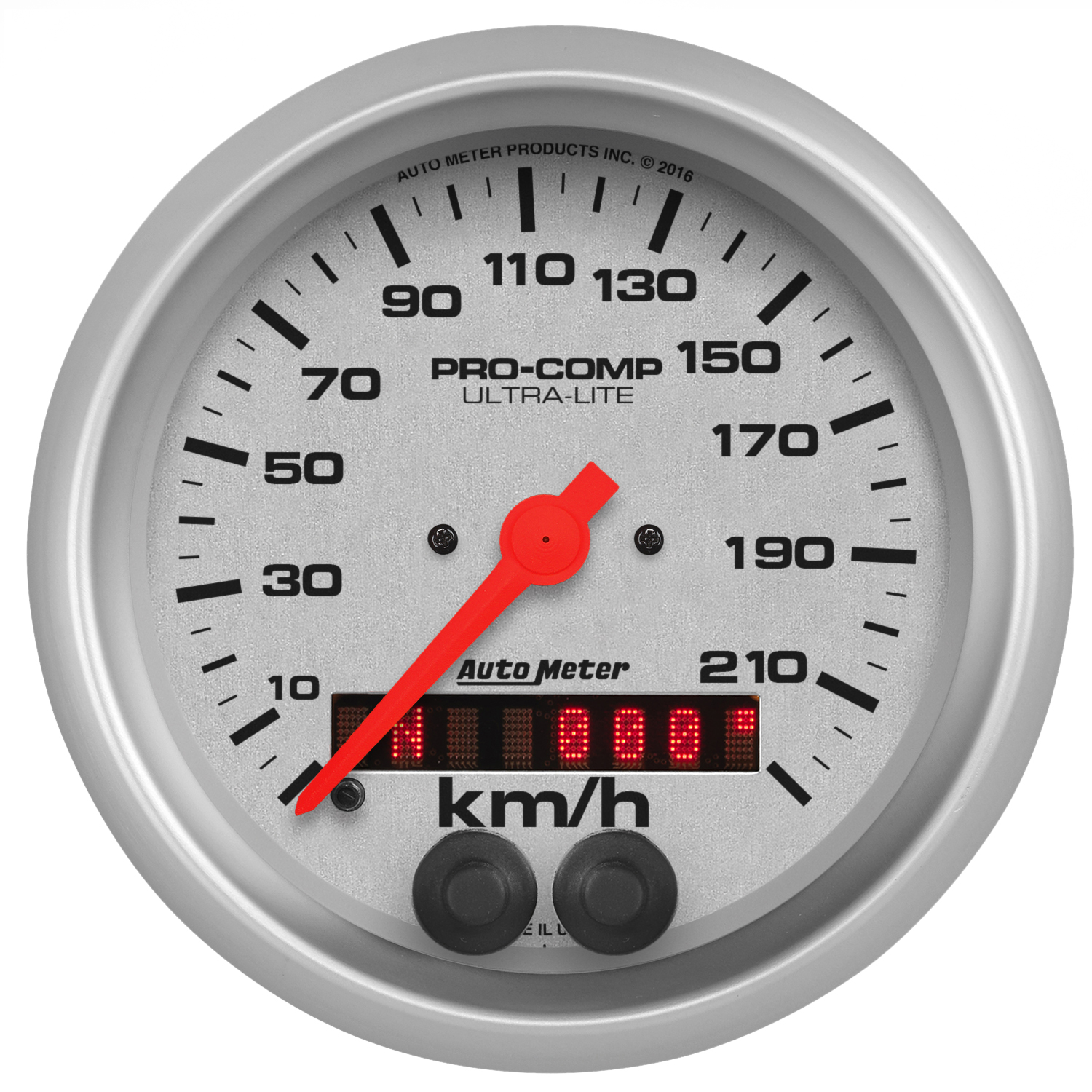 AUTOMETER Speedometer Gauge 3 3/8", 225KM/H, GPS, Ultra-Lite