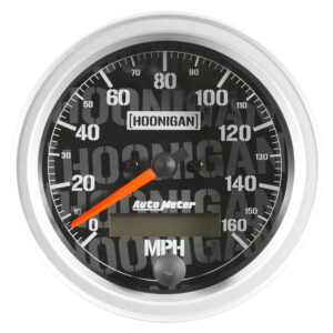 AUTOMETER Speedometer Gauge 3 3/8", 160MPH, Elec. Program W/ LCD Odo, Hoonigan