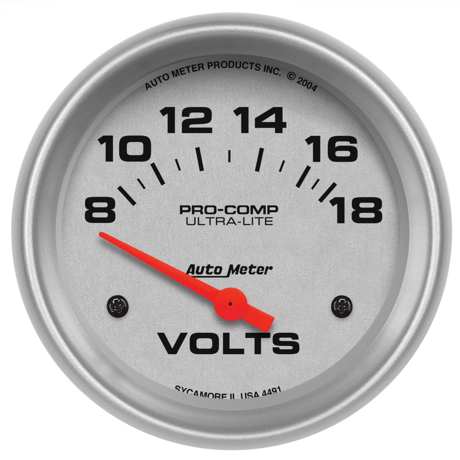 AUTOMETER Ultra-Lite 2 5/8" 18V Electric Voltmeter Gauge
