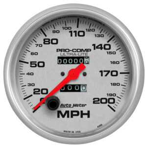 AUTOMETER Speedometer Gauge 5", 200MPH, Mechanical, Ultra-Lite