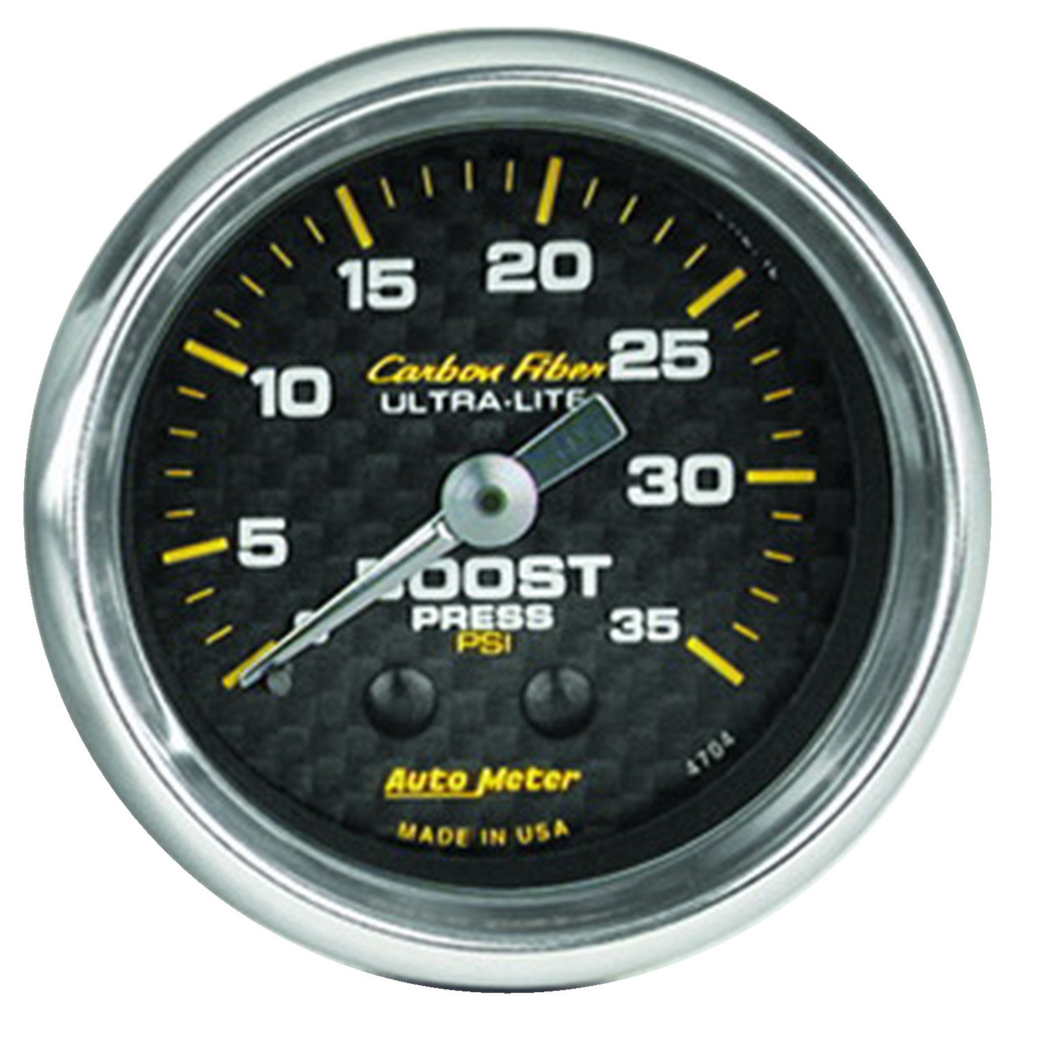 AUTOMETER Boost Gauge 2 1/16", 35PSI, Mechanical, Carbon Fibre