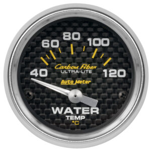 AUTOMETER Water Temperature Gauge 2 1/16", 40-120°c, Electric, Carbon Fibre