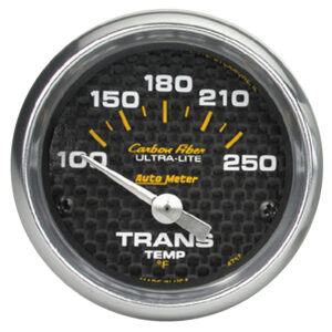 AUTOMETER Transmission Temperature Gauge 2 1/16", 100-250°f, Electric, Carbon Fibre