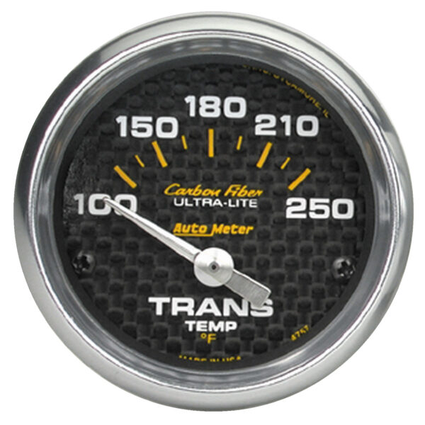 AUTOMETER Transmission Temperature Gauge 2 1/16", 100-250°f, Electric, Carbon Fibre