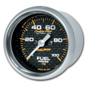 AUTOMETER Fuel Pressure Gauge 2 1/16", 100PSI, Digital Stepper Motor, Carbon Fibre