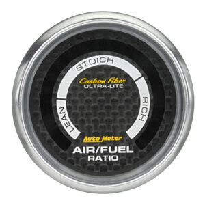 AUTOMETER Narrowband Air/Fuel Ratio AFR Gauge 2 1/16", Lean-Rich, LED Array, Carbon Fibre