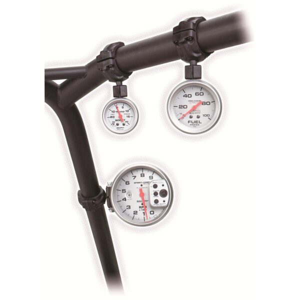 AUTOMETER Gauge Mount, Roll Pod For 1.5" Roll Cage, Fits 5" Pedestal Tach, Black