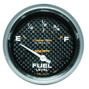 AUTOMETER Fuel Level Gauge 2 5/8", 0° To 90°F, Elec, Carbon Fibre