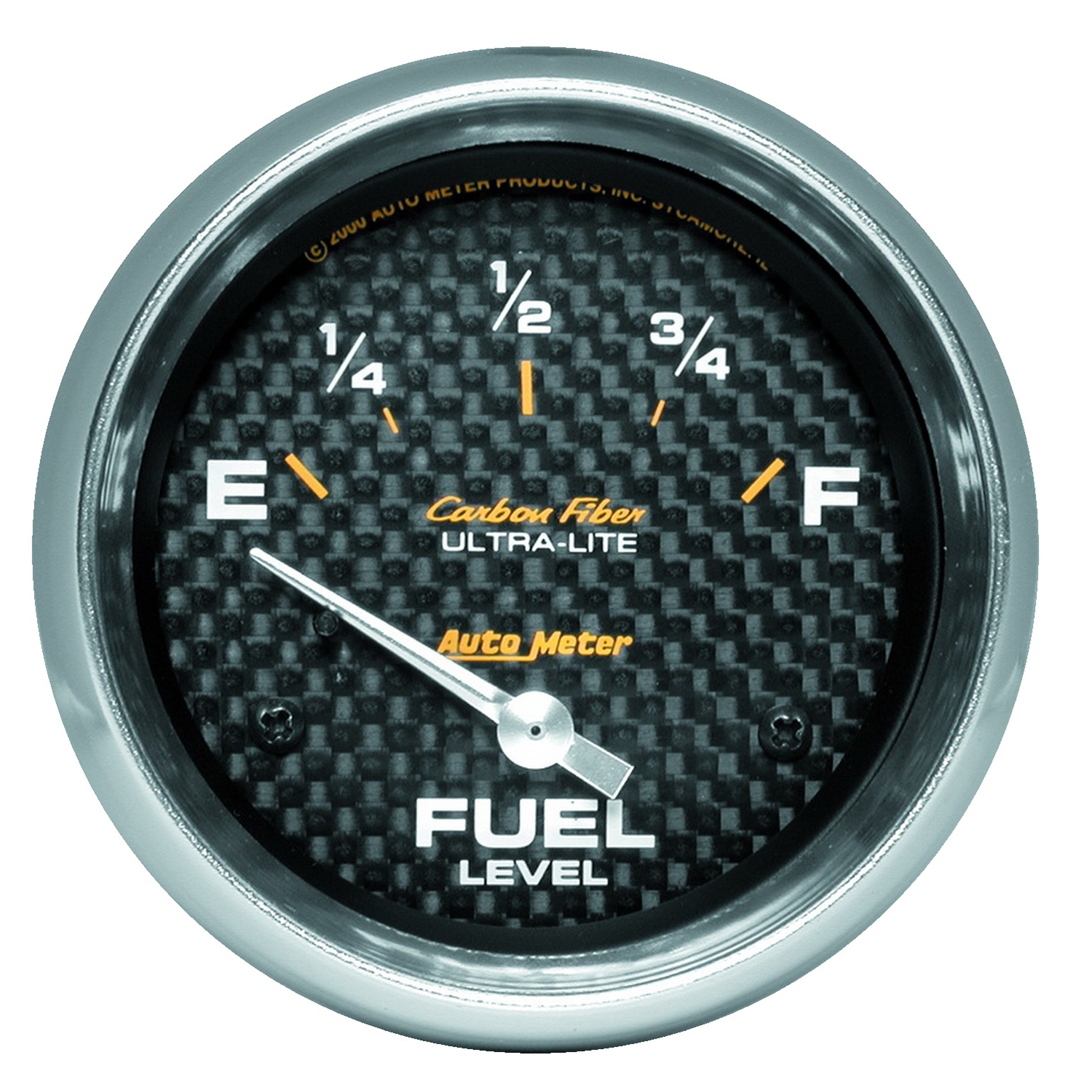 AUTOMETER Fuel Level Gauge 2 5/8", 240° To 33°F, Elec, Carbon Fibre