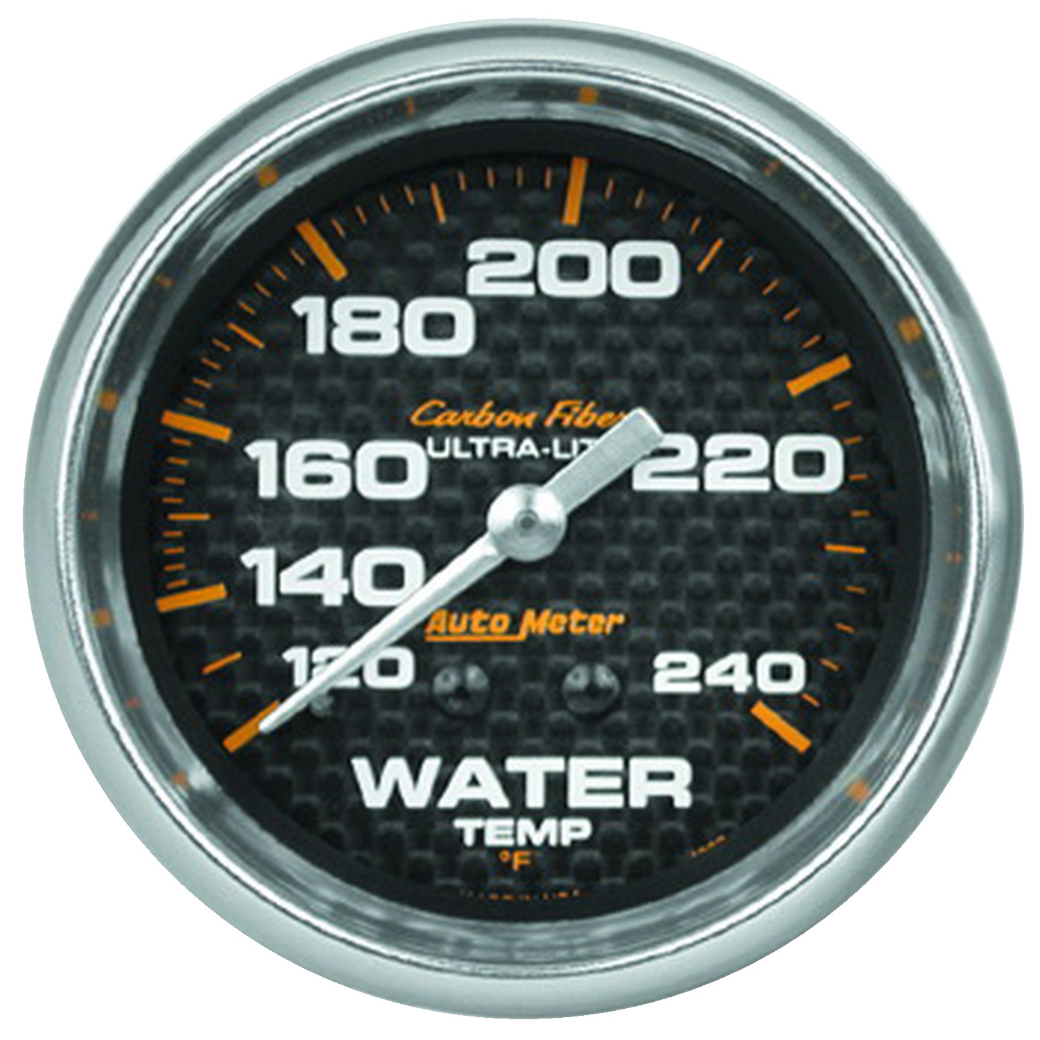 AUTOMETER Water Temperature Gauge 2 5/8", 120-240°f, Mechanical, Carbon Fibre