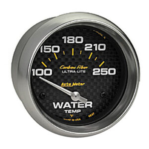 AUTOMETER Water Temperature Gauge 2 5/8", 100-250°f, Electric, Carbon Fibre