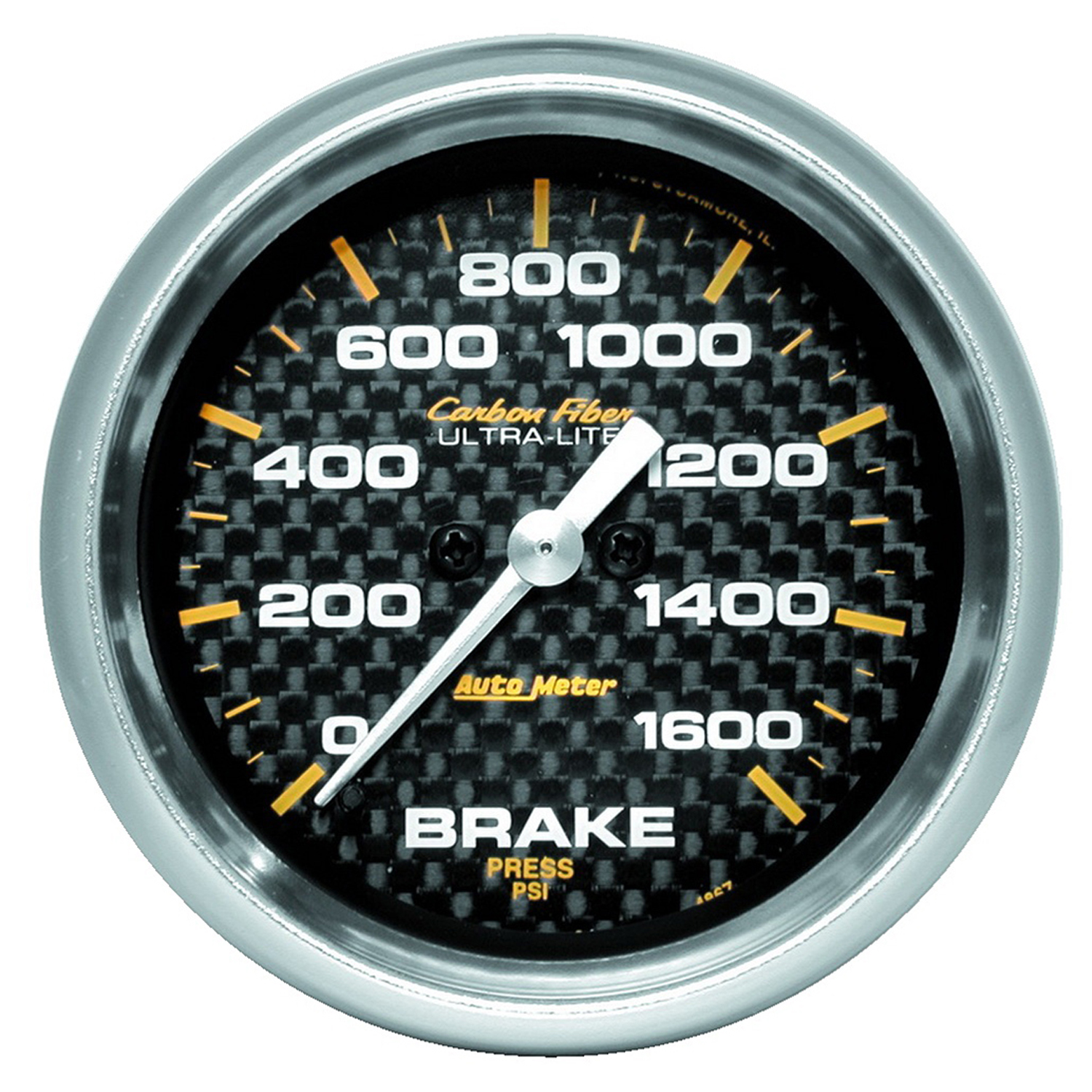AUTOMETER Brake Pressure Gauge 2 5/8", 1600PSI, Digital Stepper Motor, Carbon Fibre