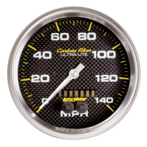 AUTOMETER Speedometer Gauge 5", 140MPH, GPS, Carbon Fibre