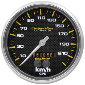 AUTOMETER Speedometer Gauge 5", 225KM/H, GPS, Carbon Fibre