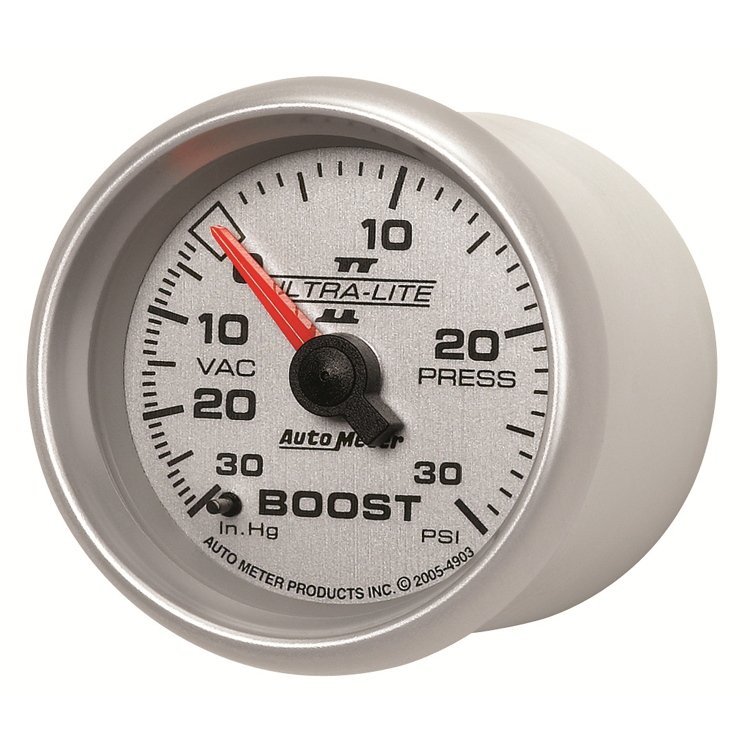 AUTOMETER Vacuum/Boost Gauge 2 1/16", 30Inhg-30PSI, Mechanical, Ultra-Lite II - Image 2