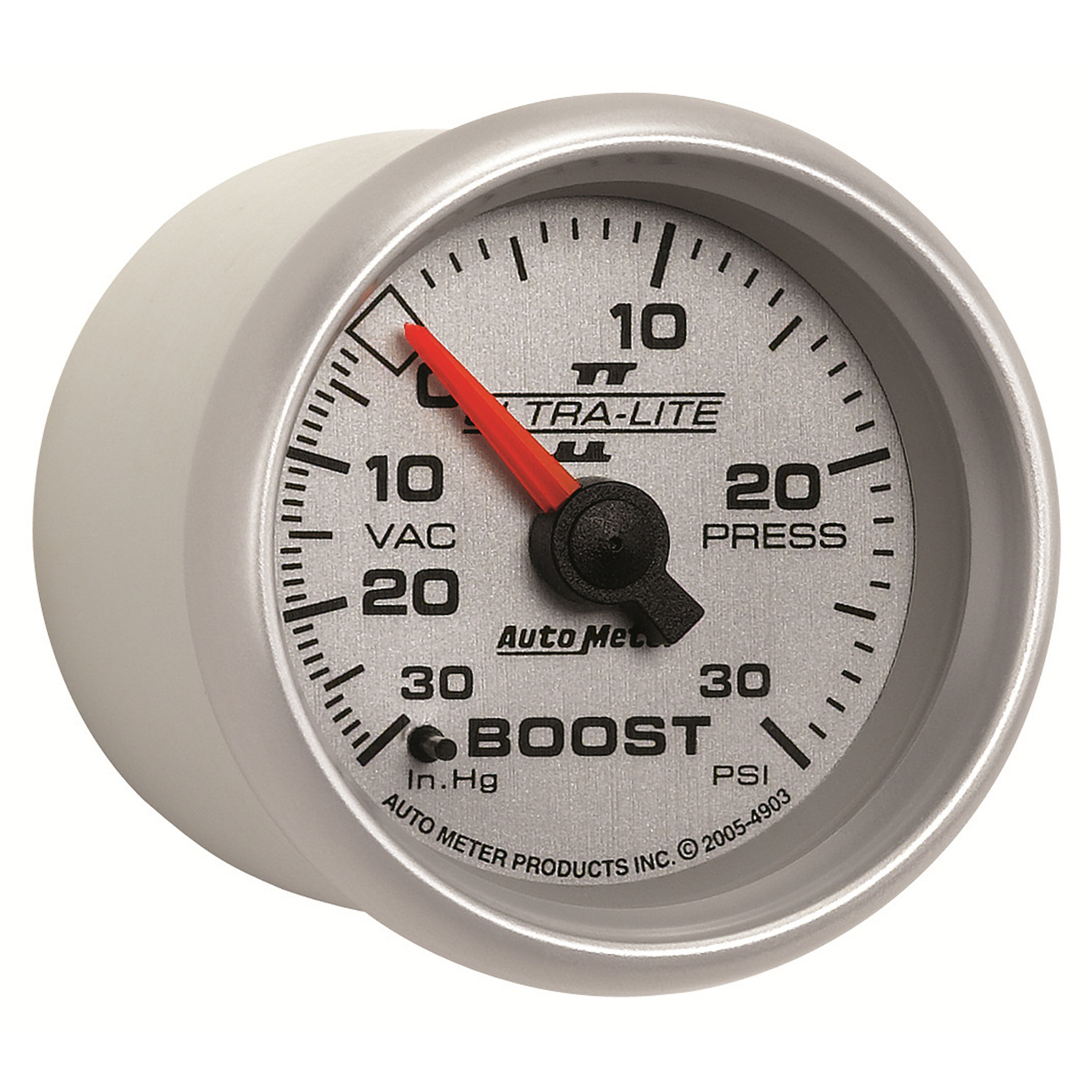 AUTOMETER Vacuum/Boost Gauge 2 1/16", 30Inhg-30PSI, Mechanical, Ultra-Lite II - Image 3