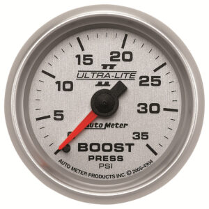 AUTOMETER Boost Gauge 2 1/16", 35PSI, Mechanical, Ultra-Lite II