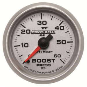 AUTOMETER Boost Gauge 2 1/16", 60PSI, Mechanical, Ultra-Lite II