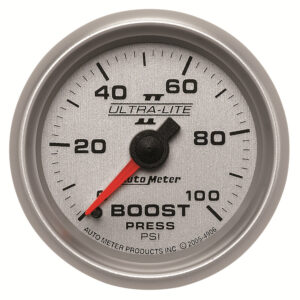 AUTOMETER Boost Gauge 2 1/16", 100PSI, Mechanical, Ultra-Lite II