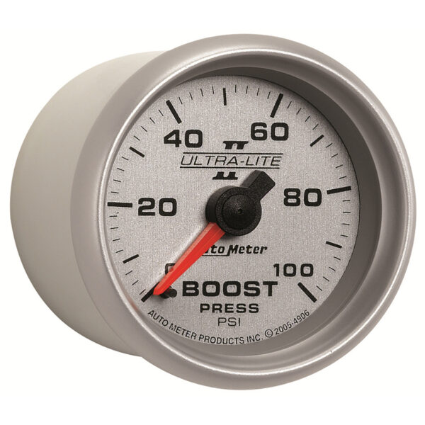 AUTOMETER Boost Gauge 2 1/16", 100PSI, Mechanical, Ultra-Lite II - Image 3
