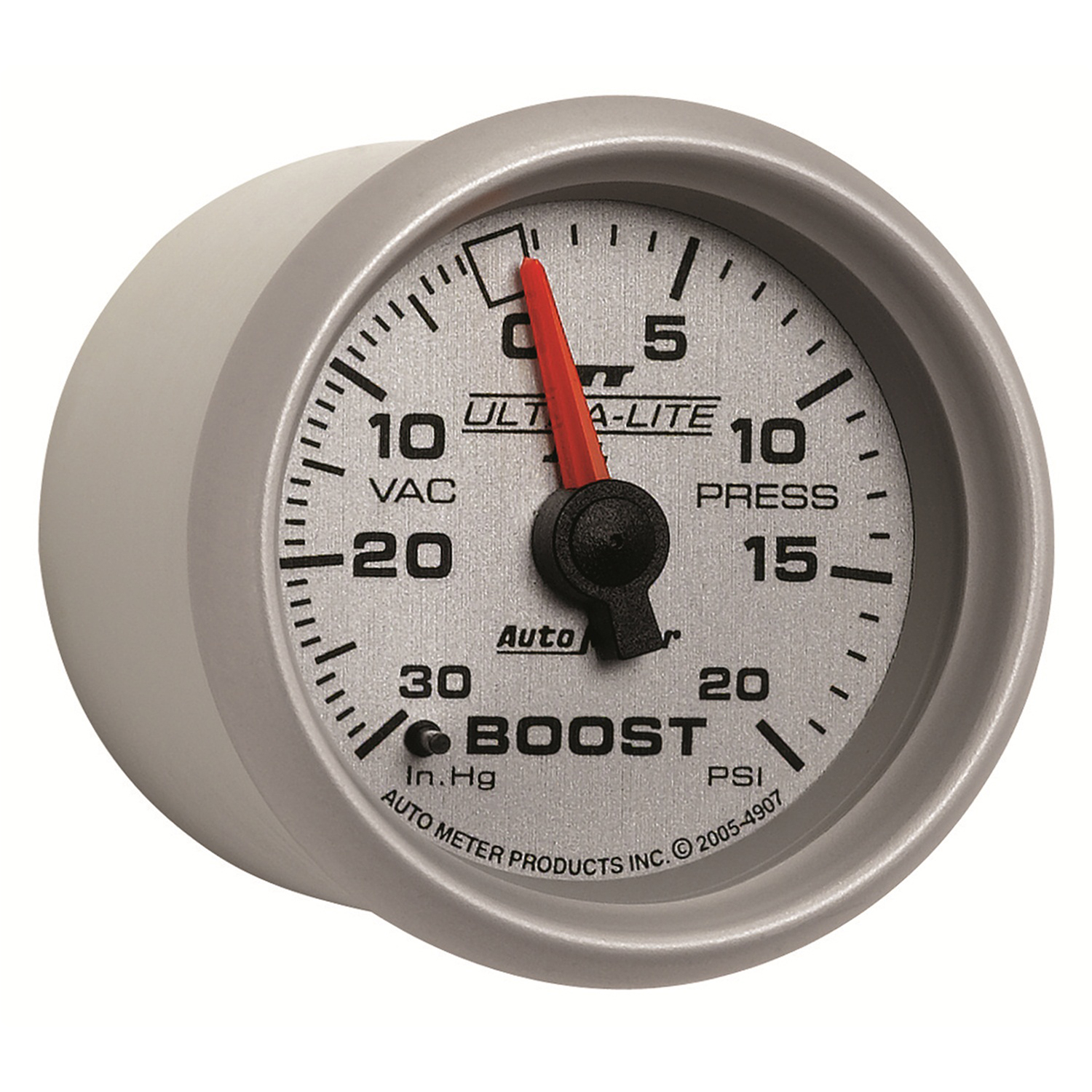 AUTOMETER Vacuum/Boost Gauge 2 1/16", 30Inhg-20PSI, Mechanical, Ultra-Lite II - Image 3