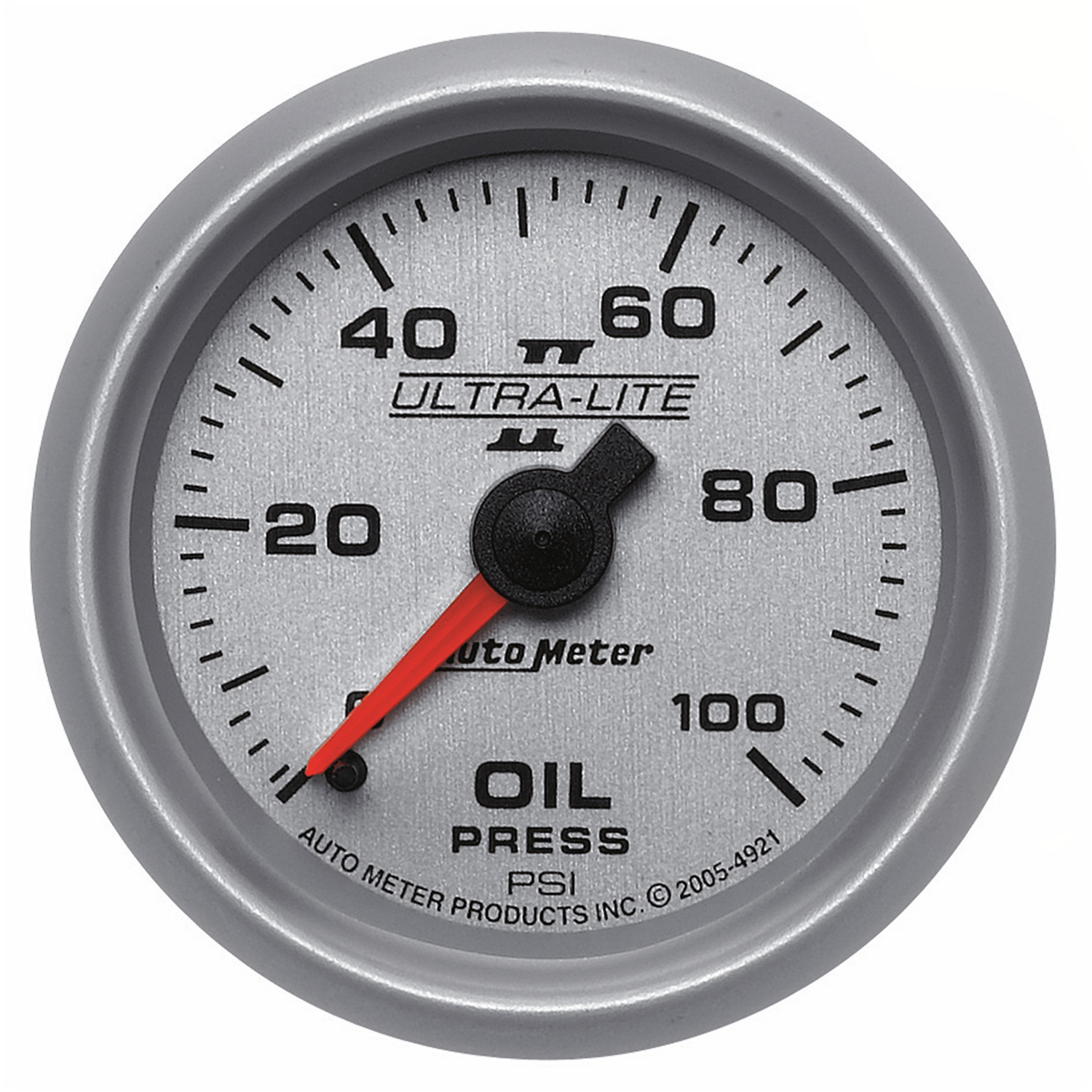 AUTOMETER Oil Pressure Gauge 2 1/16", 100PSI, Mechanical, Ultra-Lite II