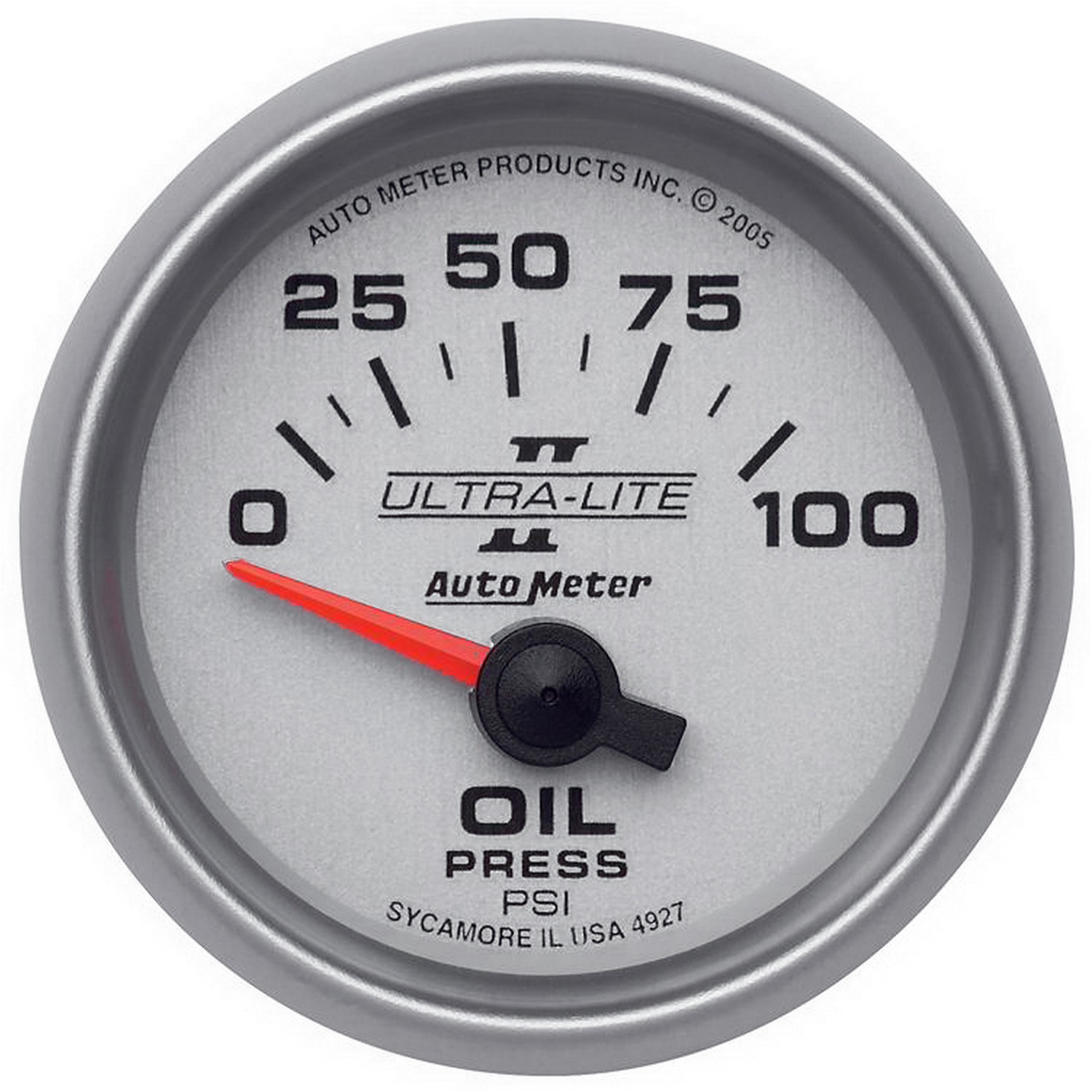 AUTOMETER Oil Pressure Gauge 2 1/16", 100PSI, Electric, Ultra-Lite II