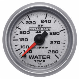 AUTOMETER Water Temperature Gauge 2 1/16", 140-280°f, Mechanical, Ultra-Lite II