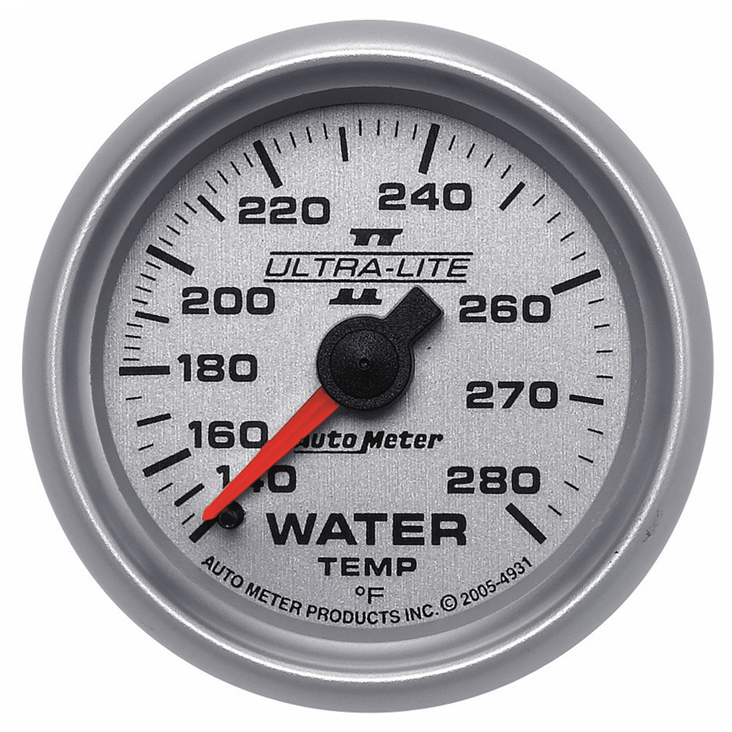 AUTOMETER Water Temperature Gauge 2 1/16", 140-280°f, Mechanical, Ultra-Lite II