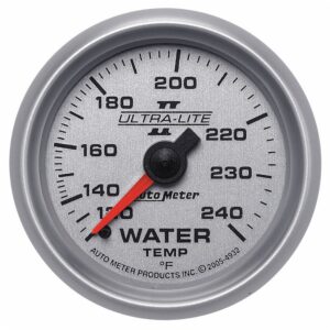 AUTOMETER Water Temperature Gauge 2 1/16", 120-240°f, Mechanical, Ultra-Lite II