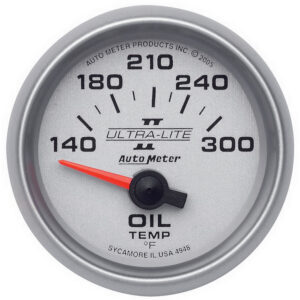 AUTOMETER Oil Temperature Gauge 2 1/16", 140-300°f, Electric, Ultra-Lite II